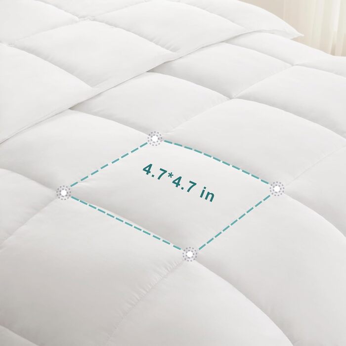 Зимова ковдра ACCURATEX 135×200 см, щільність 450 г/м², чохол зі 100% бавовни, тепла