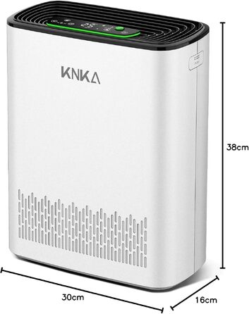 Очищувач повітря KNKA APH3000 для курців та власників тварин, HEPA-фільтр, CADR 300м³/год, до 80м², білий
