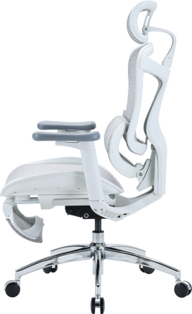 Крісло офісне з підставкою для ніг Sihoo DORO C300L Mesh White with footrest