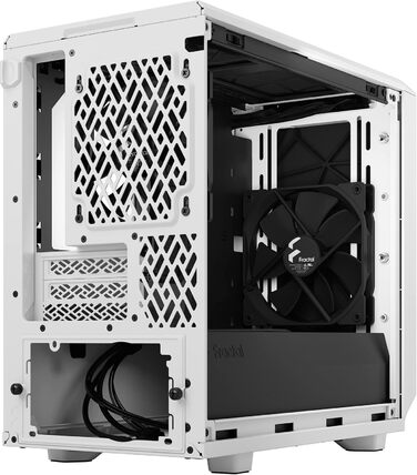 Корпус Fractal Design Meshify 2 Nano White TG Clear Tint, білий, скляна панель, компактний, для ігрових ПК