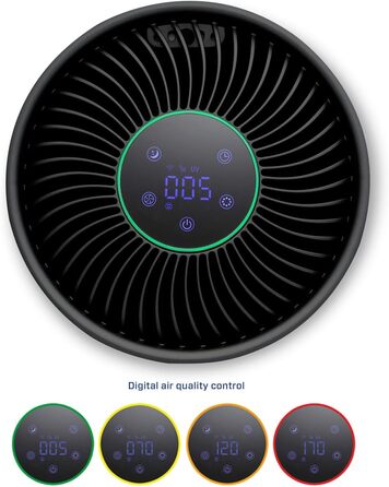 Очистувач повітря Clean Air Optima CA-503 Smart HEPA UV-LED іонізатор, компактний, безшумний вентилятор <10дБ, для кімнат до 30 м², очищення 140 м³/год