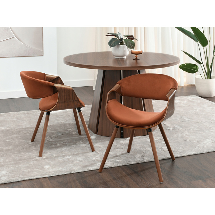 Стілець Mebel-Partner, коричневий велюр, 1 шт.