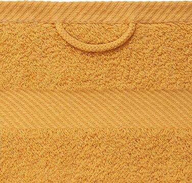 Набір рушників для обличчя Luckytowel 10 шт, 30x30 см, 100% бавовна, 600 г/м², сертифікат Oeko-Tex, золотий колір