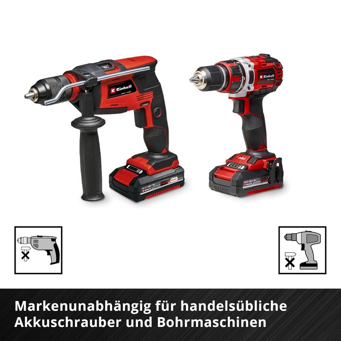Einhell E-CASE 80: Набір інструментів в кейсі (80 предметів) для дому, майстерні та транспортування