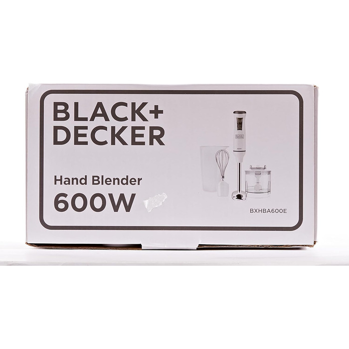 Занурювальний блендер Black+Decker, 600 Вт, 3 насадки