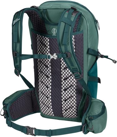 Рюкзак Jack Wolfskin Cyrox Shape 25 S-L унісекс для туризму, нефритово-зелений, універсальний розмір