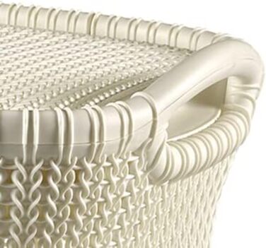 Кошик для білизни Curver KNIT 57 л, 45.2x34.1x61.4 см, білий Oasis, пластик