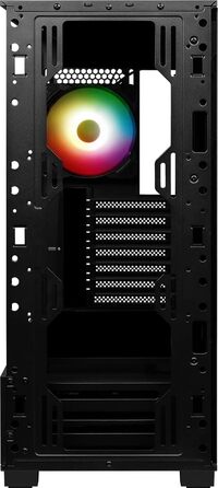 Корпус MSI MAG Forge 110R Mid-Tower ATX, чорний, з RGB підсвічуванням, 2x USB 3.0, 1x 120мм A-RGB вентилятор
