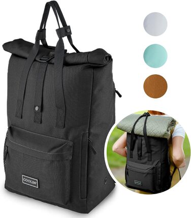 Терморюкзак Coolin' Kühlrucksack 30L: 30 літрів, відділення для охолодження, пляшки, пікнік, пляж, подорожі. Білий (Чорний)