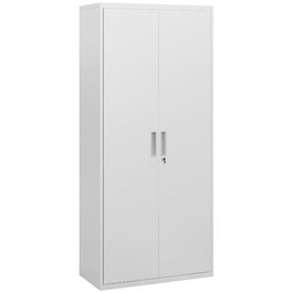 Шафа для документів, офісна шафа, 5 полиць, металева, 80B x 40Ш x 180В см, біла