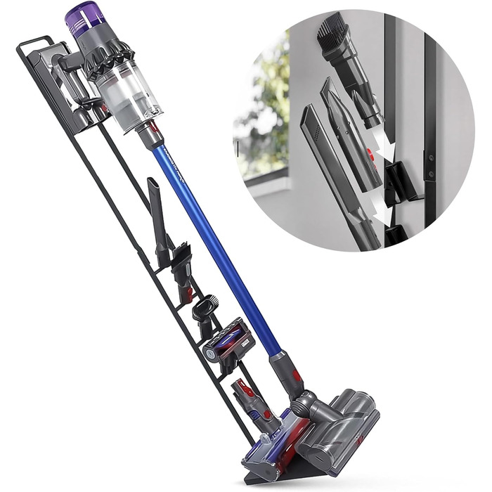 Стійка для пилососа Filterlux для Dyson Gen5, V15s, V15, V12 Slim, V11, V10, V8, V7 – міцний тримач для акумуляторного пилососа, органайзер для аксесуарів, без свердління