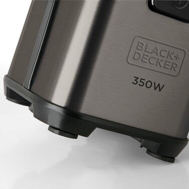 Блендер BLACK+DECKER BXJBA350E 1,5 л, 4 леза, імпульсний режим, пластикова чаша, легке очищення, сірий