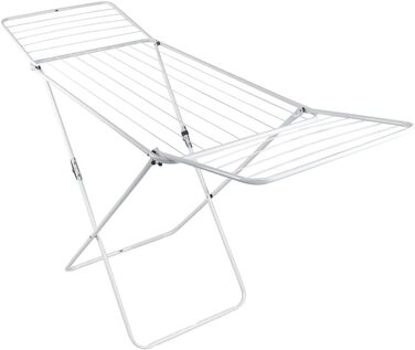 Сушарка для білизни SEPIO, підлогова, металева, 18 м, 178,5x54x104,5 см, біла, міцна та стабільна
