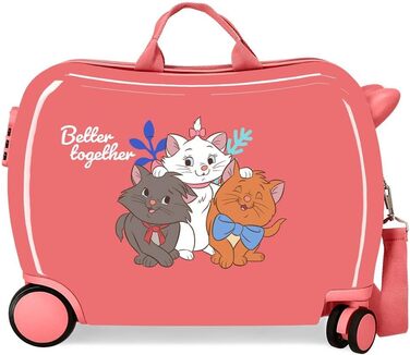 Дитяча валіза Disney Aristocats, 50x38x20 см, коралова
