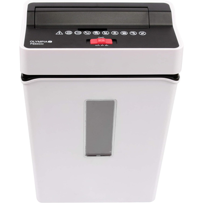 Шредер Olympia PS 54 CC Profi Aktenvernichter: безпечний знищення документів, P4, для офісу, з кошиком, білий
