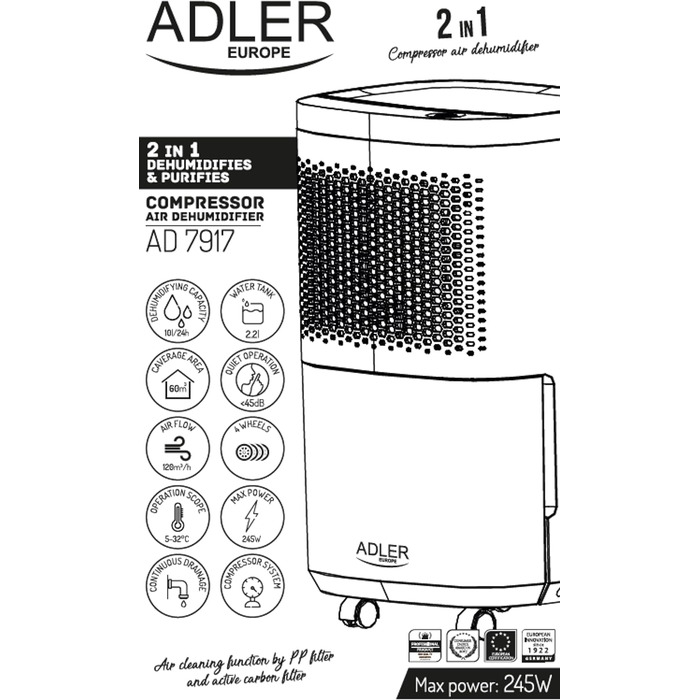 Компресорний осушувач повітря Adler AD 7917