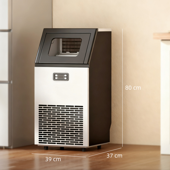 Промисловий льодовігенератор 45 кг/24год з бункером на 11 кг та LCD-дисплеєм для ресторанів