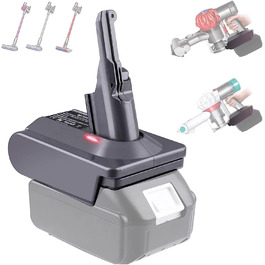 Адаптер TEPULAS для акумуляторів Makita 18V до пилососів Dyson V7/V8, перехідник для Dyson 21.6V V7 (SV11) V8 (SV10), сумісний з Makita BL1830/BL1840 (без батареї)