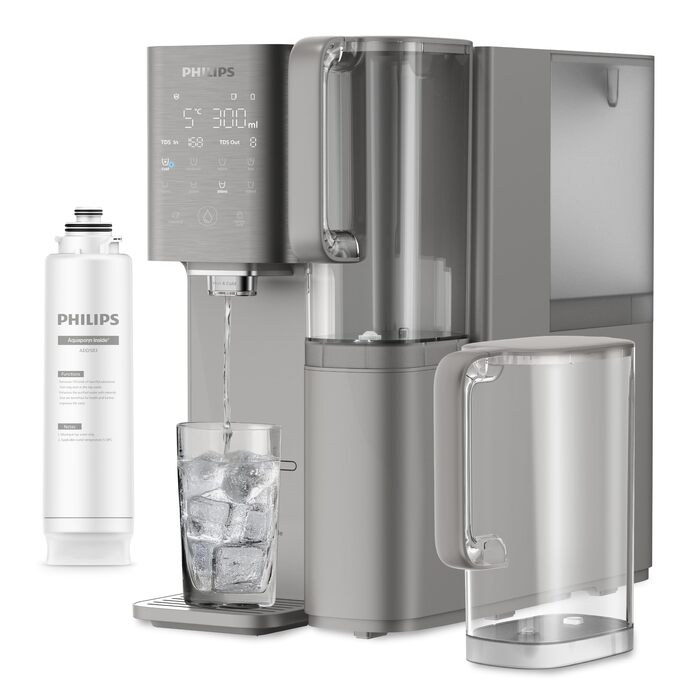 Фільтр для води зворотного осмосу Philips ADD6921DG/10 з охолодженням та підігрівом - видаляє до 110 забруднень, термін служби фільтра 1 рік