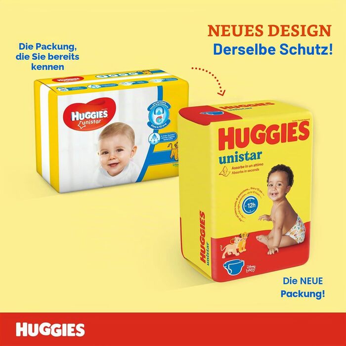 Підгузки Huggies Unistar, розмір 6 (15-30 кг), 72 шт.