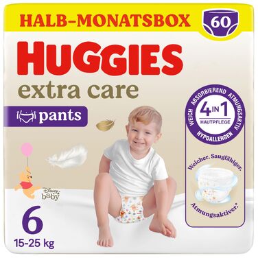 Підгузки-трусики Huggies Extra Care Pants Disney Design, розмір 6, 60 шт. (2х30)