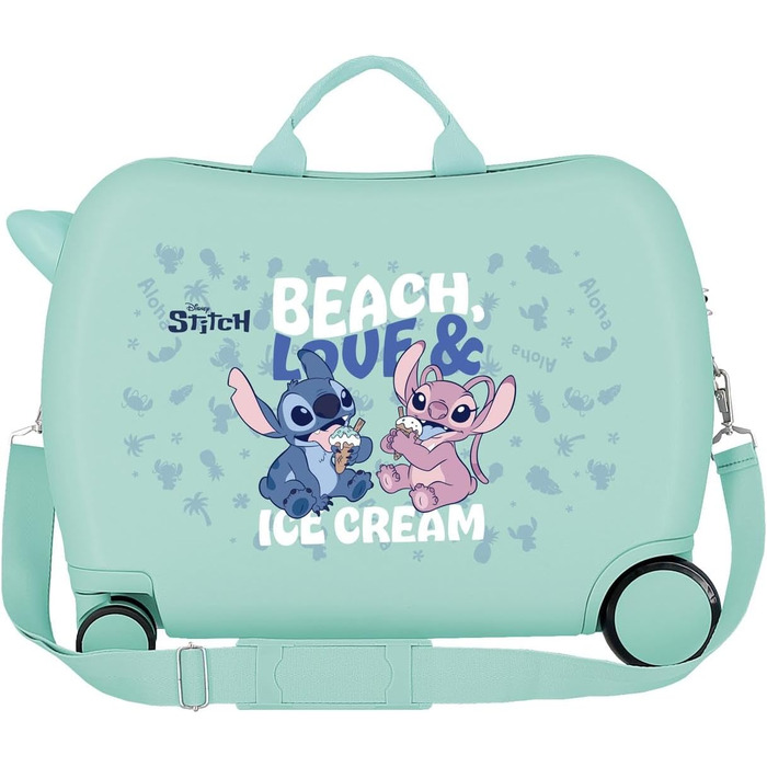Дитяча валіза Disney Stitch для подорожей, 45 см, пляжний принт (33 x 50 x 20 см), унісекс