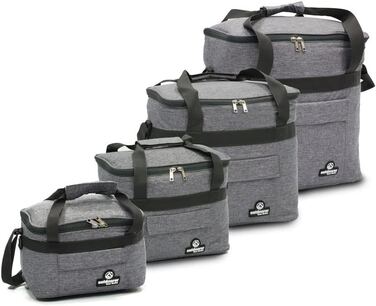 Термосумка outdoorer Cool Butler 6 л сіра – ізотермічна складна сумка-холодильник для продуктів, пікніка та транспортування їжі