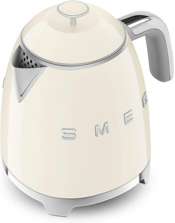 Електричний чайник Smeg KLF05CREU, 0.8 л, кремовий, з нержавіючої сталі, з автовимкненням та індикатором рівня води