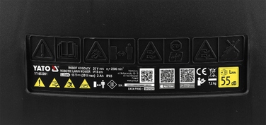 Робот-газонокосарка YATO 20V 2.0Ah 500м² Wi-Fi BT YT-852091