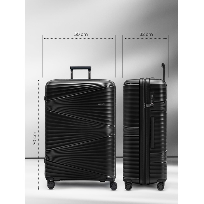 Pactastic ультралегкий жорсткий валіз XL 103 л 75 см з поліпропілену з TSA-замком для подорожей