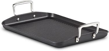 Гриль LE CREUSET з антипригарним покриттям, алюміній, 35 см, для всіх плит (вкл. індукційні), антрацит/срібло
