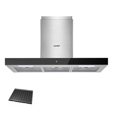 Витяжка кухонна COMFEE' CH60J72ET6A3B 60 см, T-подібна, чорна, продуктивність 650 м³/год, сенсорне керування та керування жестами, LED-підсвітка, клас енергоефективності A+++
