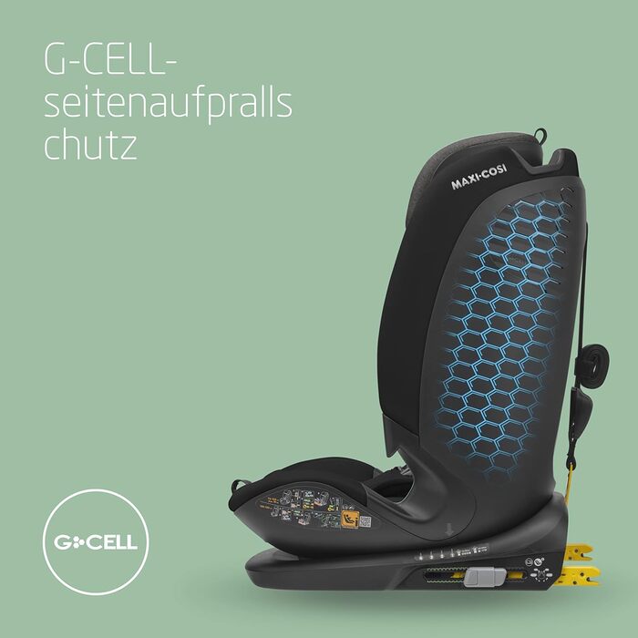 Дитяче автокрісло Maxi-Cosi Titan Plus i-Size, 76-150 см, з G-CELL захистом, 4 положення, чорне