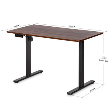 Стіл Mealux PowerDesk Lite XL Walnut (арт. EVO-202 Lite Walnut/B)