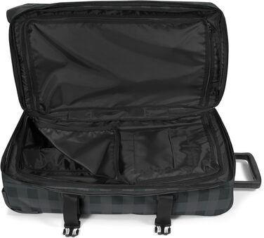 Валіза Eastpak Tranverz M 78L (67x35.5x30 см) на колесах, сіра (Checker Grey) з TSA-замком та телескопічною ручкою