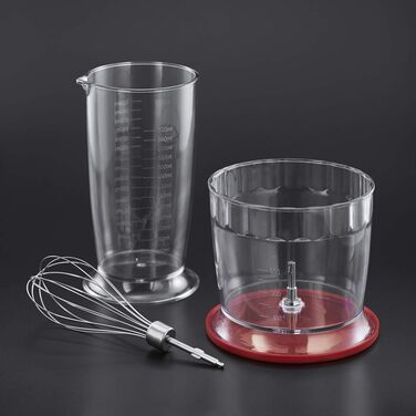 Блендер Russell Hobbs Desire 3-в-1, червоний, занурювальний, подрібнювач, вінчик, BPA-вільний, для смузі, супів, соусів, дитячого харчування, 24700-56