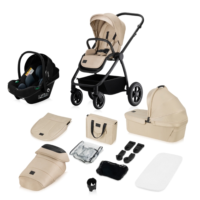 Дитячий візок 3в1 Lionelo LO-MERIL 3IN1, колір Beige Sand