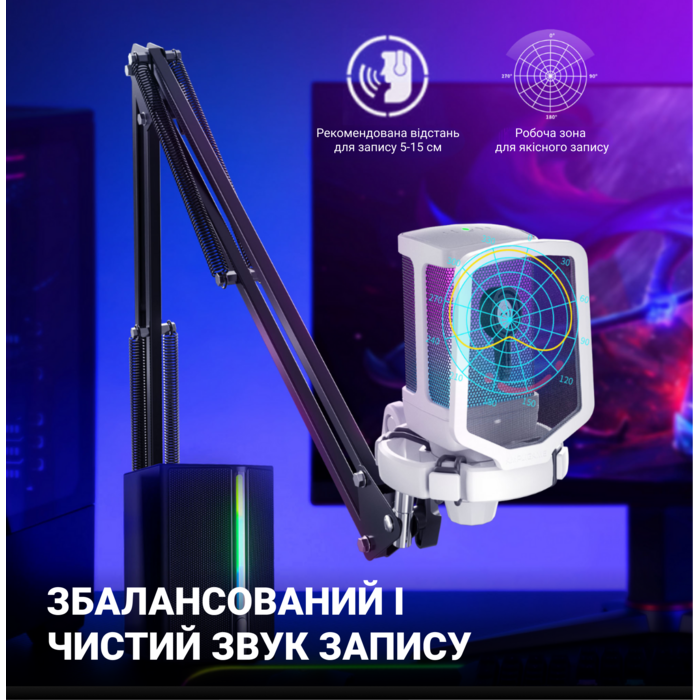 Мікрофон Fifine Q6TW White