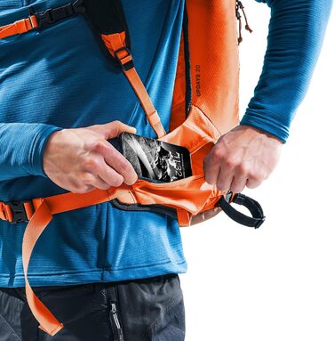 Рюкзак для лижних турів Deuter Updays 26 л, легкий, Umbra-papaya