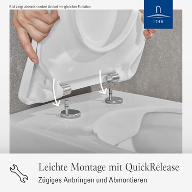 Сидіння для унітаза Villeroy & Boch Subway D-подібне, з мікроліфтом SoftClose, білий глянцевий (Alpin), Duroplast, 9M55S101