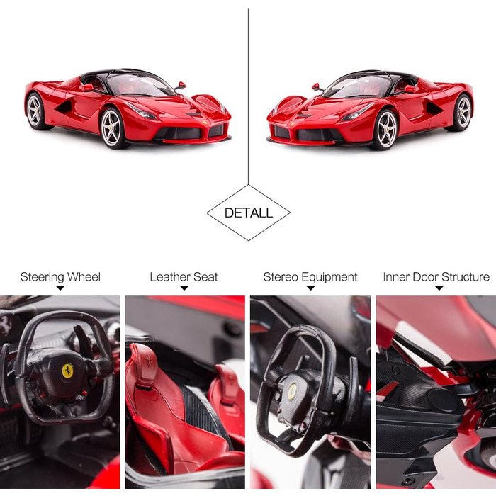 Радіокерований автомобіль Rastar Ferrari LaFerrari 1/14, червоний - іграшка для хлопчиків та дітей