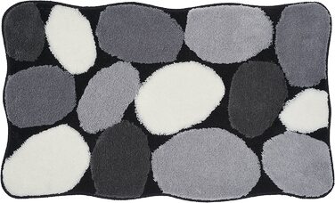 Килимок для ванної Kleine Wolke Stone 60x100 см, чорний