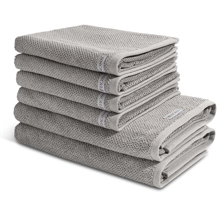 Набір рушників Ross Organic Cotton: 4 ручних, 2 банних, 6 шт, органічна бавовна