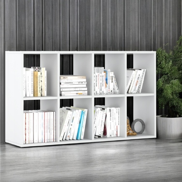 Стелаж Stiv-Meble, 129,4 см x 70,4 см x 29 см, білий