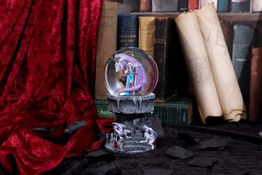 Снігова куля Nemesis Now з фіолетовим драконом-магом Anne Stokes, полірезин, 18.5 см