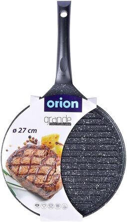 Сковорода-гриль Orion Group GRANDE 27 см, алюмінієва, антипригарна, для газу та індукції
