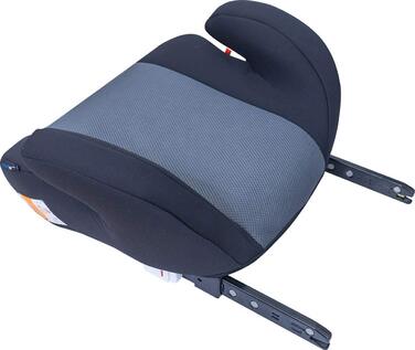 Дитяча автопідставка PETEX Max Plus з Isofix, сіра, ECE R129 i-Size, для дітей 7-12 років, зростом 125-150 см