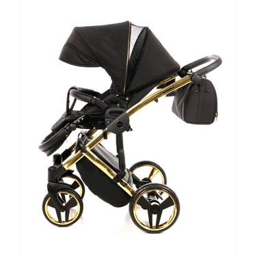 Дитячий візок 2в1 Junama Diamond S Line V2 Black/gold