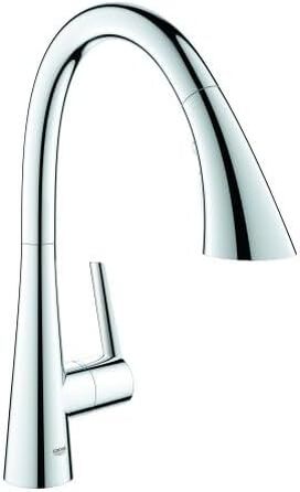 Змішувач кухонний GROHE Zedra з висувним душем, 3 режими, 360° поворотний, економія води, хром (32294002)