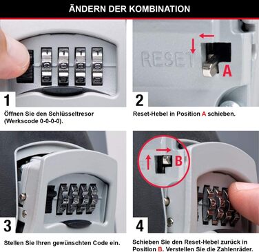 Кейс-сейф для ключів Master Lock Medium з настінним кріпленням для вулиці, металевий захисний бокс (11.9 x 8.5 x 3.6 см)